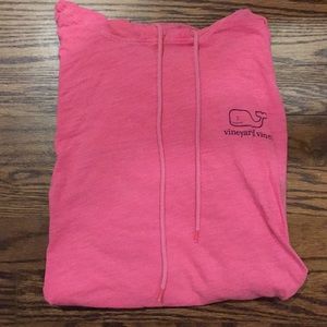 vineyard vines pink and navy pullover